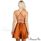 Leandra Satin Stylish Skater Dress