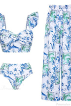 Lemon Floral Sling Sarong Two Piece Set