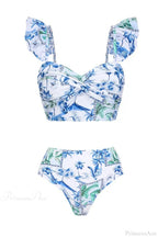 Lemon Floral Sling Sarong Two Piece Set
