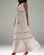 Claudia Airy Boho Maxi Dress for Warm Summer Days for Women