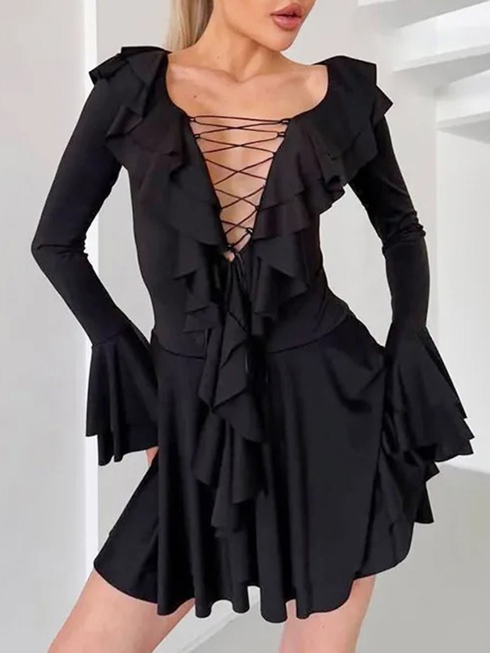 Lennon Ruffled Mini Dress