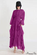 Leonie Ballon Stylish Sleeve Maxi Dress
