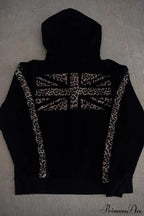 Leopard Print Y2K Street Zip-Up Hoodie