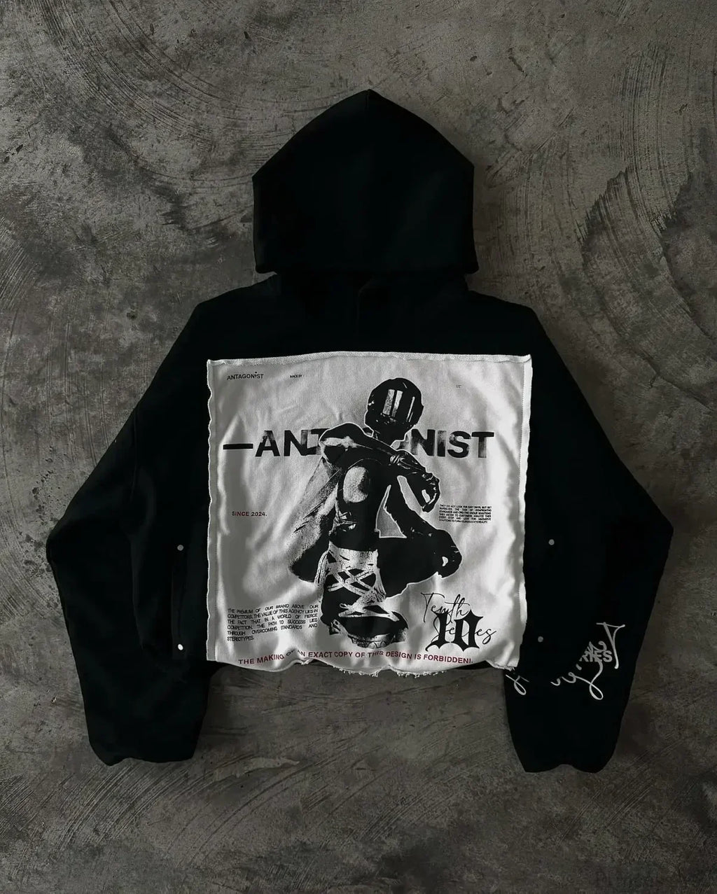 Letter Graphic Oversized Hoodie