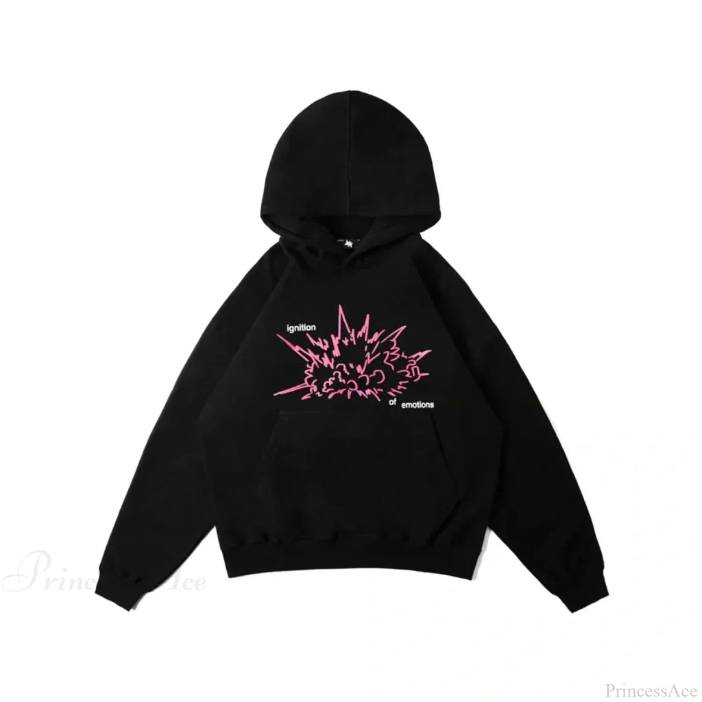 Letter Graphic Oversized Hoodie
