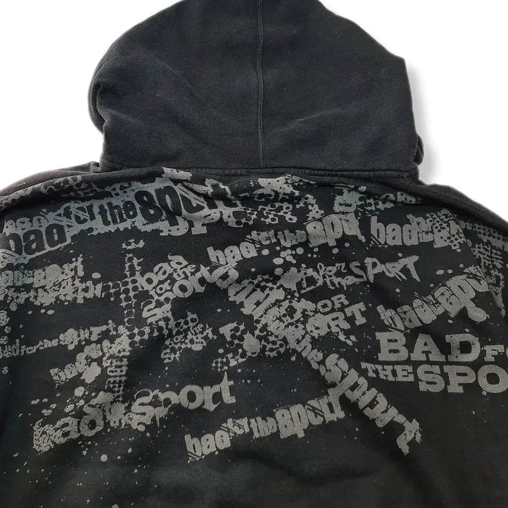 Letter Graphic Zipper Hoodie