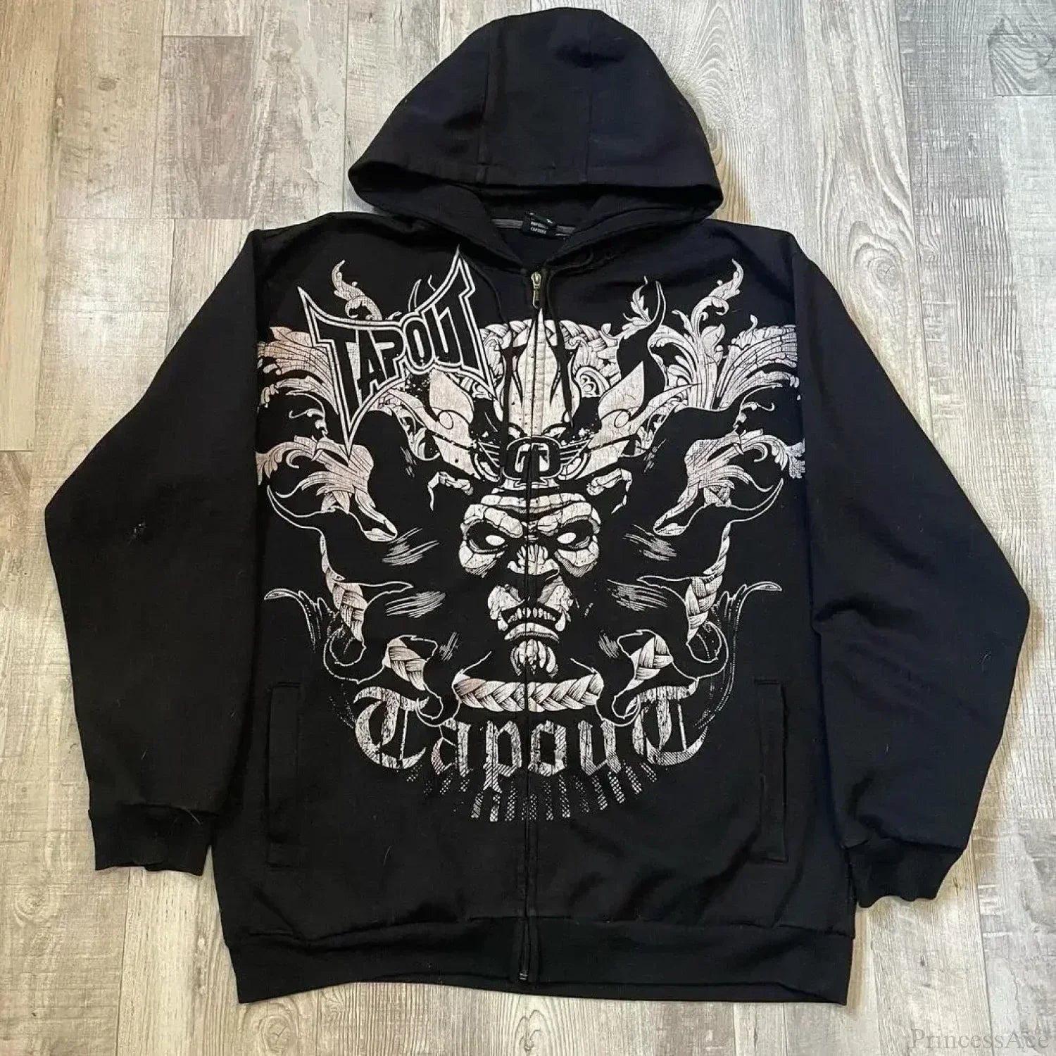 Letter Graphic Zipper Hoodie