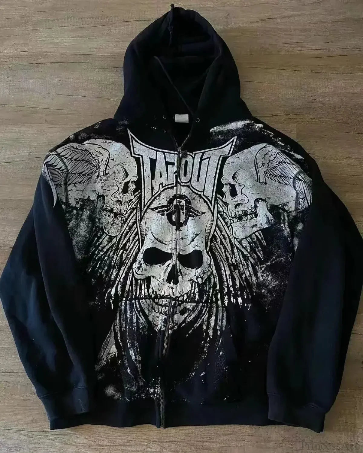 Letter Graphic Zipper Hoodie