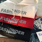 Letter Printed Winter Fleece Hoodie