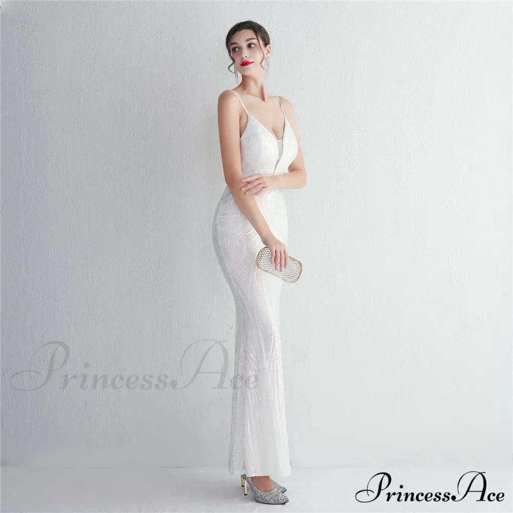 Liana Formal Sequin Charming Scroll Mermaid Dress