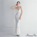 Liana Formal Sequin Charming Scroll Mermaid Dress