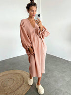 Begoña Chic Casual Dress Elevated Occasion Wear