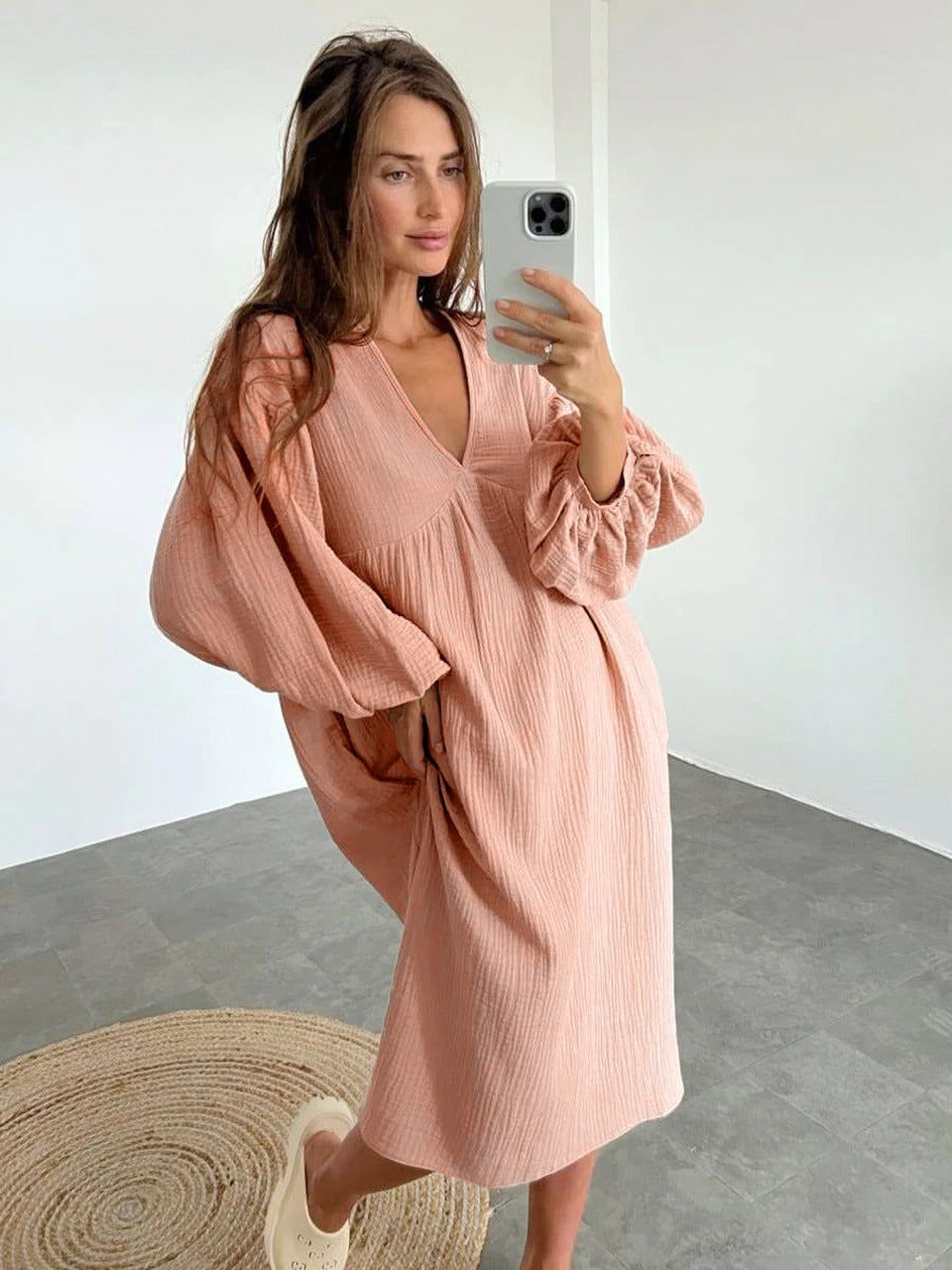 Begoña Chic Casual Dress Elevated Occasion Wear