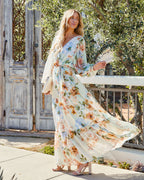Little Bit Of Sunshine Floral Maxi Dress Mint