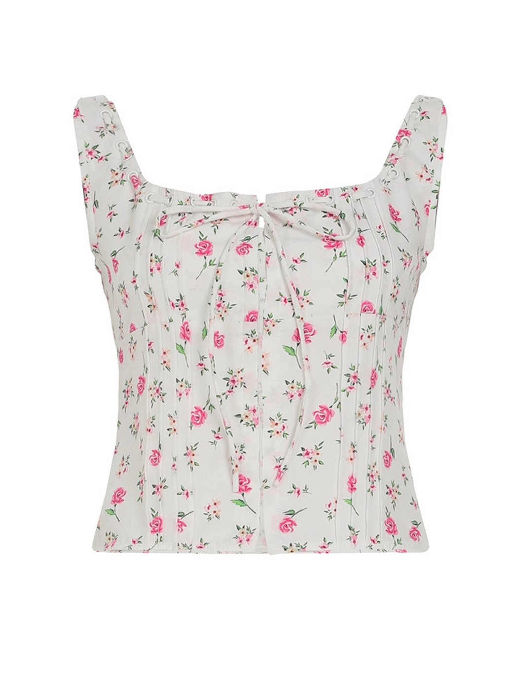Kenedi Floral Pleated Top