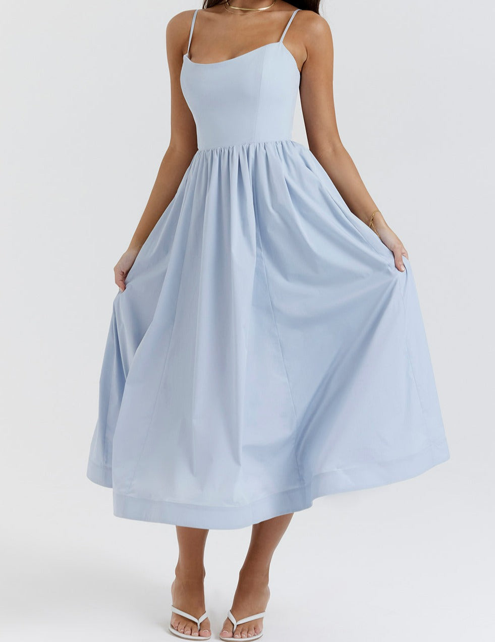 Zoe Minimalist Sleeveless Dress Elevated Occasion Wear