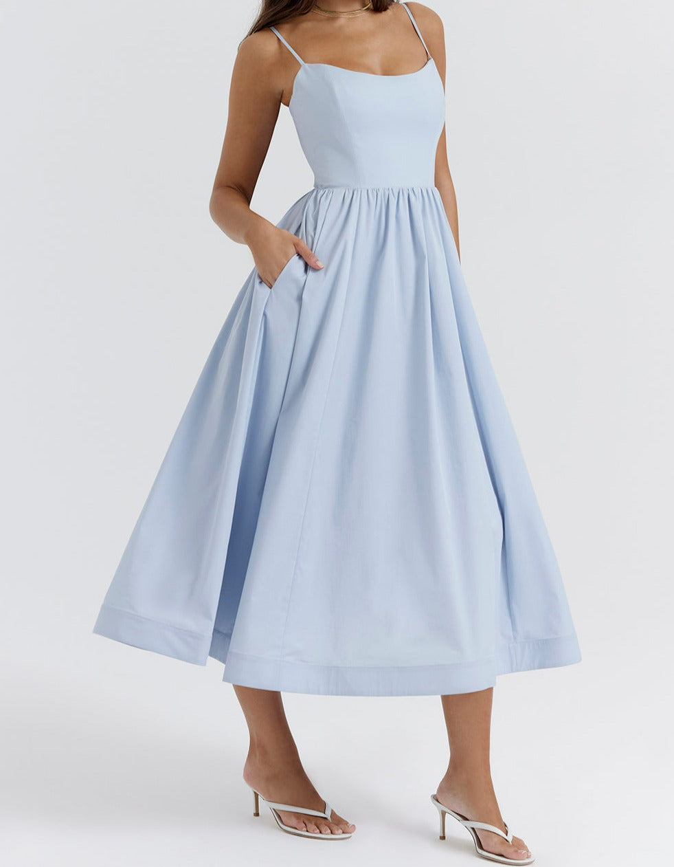 Zoe Minimalist Sleeveless Dress Elevated Occasion Wear