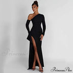 Londyn Formal High Charming Slit Convertible Dress