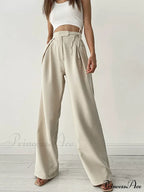 Long Loose Straight Casual Drawstring Sport Trousers