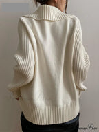 Long Sleeve Oversized Knitted Basic Loose Cardigans