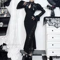 Long Sleeves Smock Vintage Black Lace Flare Sleeve Cosplay Cardigan
