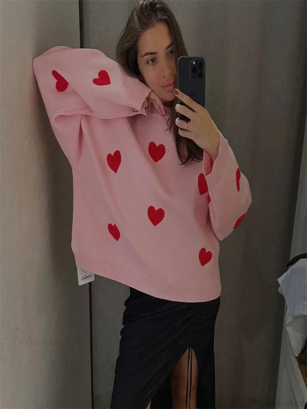 Loose Fashion Patchwork Long Sleeve Sweater