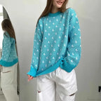 Loose Fashion Printed Long Sleeve Sweater