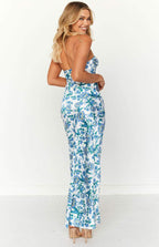 Paulina Luxe Printed Maxi Tube Dress with Knot Detail Boutique Collection