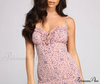 Love At First Bloom Graceful Ditsy Floral Mini Dress