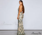 Luana Formal Open Charming Back Sequin Dress