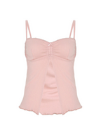 Ayleen Jacquard Bustier Knit Top
