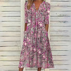 London Effortless Flower Dress Elevated Occasion Wear