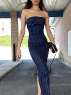 Maeve Denim Midi Dress