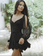 Jimena Elegant Airy Midi Dress for Women Brunch Outfit Idea