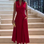 Mila Timeless V Neck Midi Dress Designer Edit