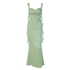 Ciara Minimalist Satin Dress Evening Wear Edit