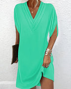 Flora Aesthetic Dress with Sleeves Elevated Occasion Wear