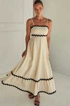 Clara Premium In Contrast, a Long Capri Dress Wardrobe Essential
