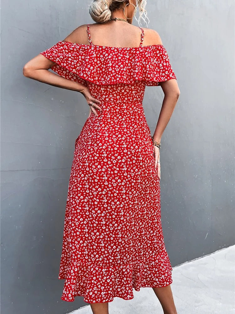 Wanda Timeless Floral Summer Dress Evening Wear Edit