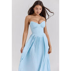 Alma Premium Long Dress with Corset Chic Silhouette Collection