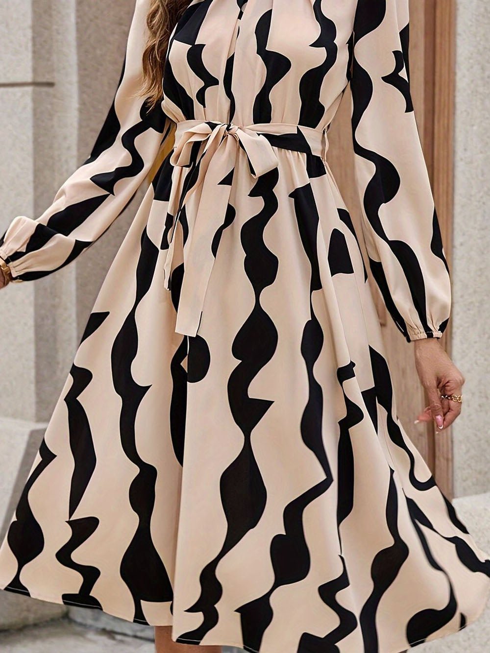 Mary Long Sleeve Midi Dress