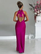 Maxi Long Vacation Dress Women Halter