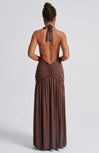 Julia Luxe Dress with Long Straps Evening Wear Edit