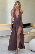 Julia Luxe Dress with Long Straps Evening Wear Edit