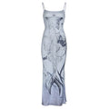 Mermaid Skeleton Print Dress