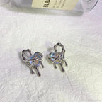 Metal Liquid Irregular Heart Drop Earring