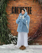 Mid-Length Faux Fur Plush ImiTation Coat