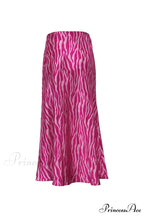 Midi Fishtail Zebra Skirt