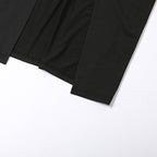 Twist Trim Deep V Sleeveless Split Open Back Maxi Dress - Black