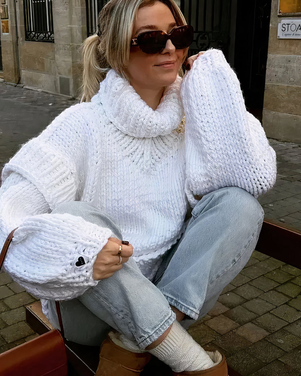 Trinidad Aesthetic Fashionable Knit Sweater Dress for Women Designer Edit